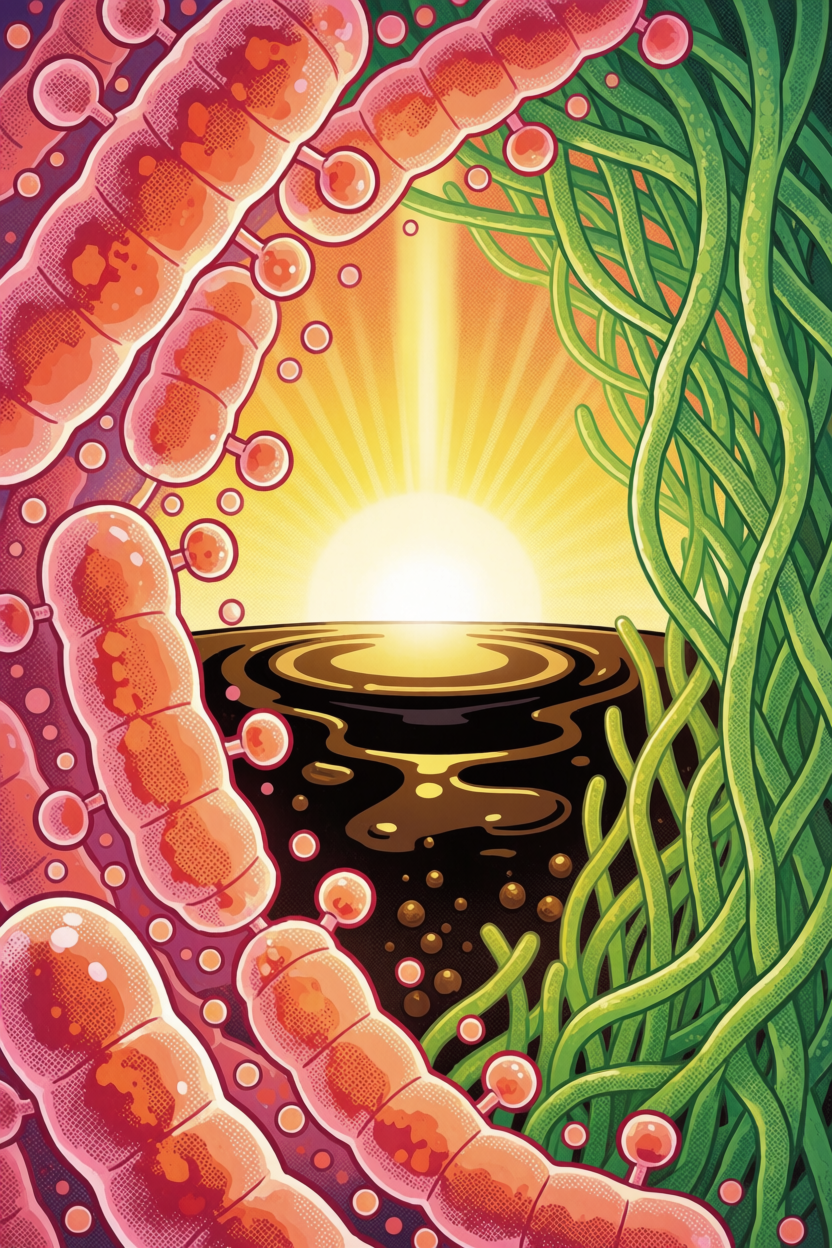 a_scientific_pop_art_illustration_showcasing_bioremediation_and_the_synergistic_degradation_of_crud_qhelsodecthvco0z3j43_3